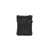 Mueslii crossbody,  made of jacquard  waterproof nylon, pattern camouflage, color black, back view.