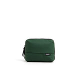 Mueslii tech case, made of PU coated waterproof nylon, color olive green, front view.