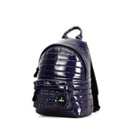 Mueslii original puffer medium and small backpack made of high density nylon and Ykk zips, color blue. Capacity: 9 liters.