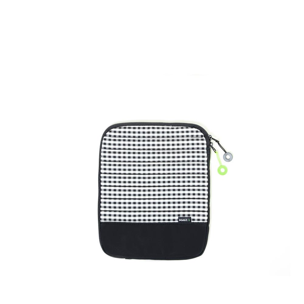 Mueslii padded iPad sleeves made of rip stop nylon and Ykk zips.