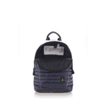 Mueslii original puffer Mini pack made of high density nylon and Ykk zips, color blue, inside view.
